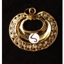 Replik 05 Anh&auml;nger kosmologische Figur Goldmuseum Bogota 75 x 35 mm