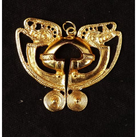 Replik 07 Anh&auml;nger kosmologische Figur Goldmuseum Bogota 50 x 45 mm