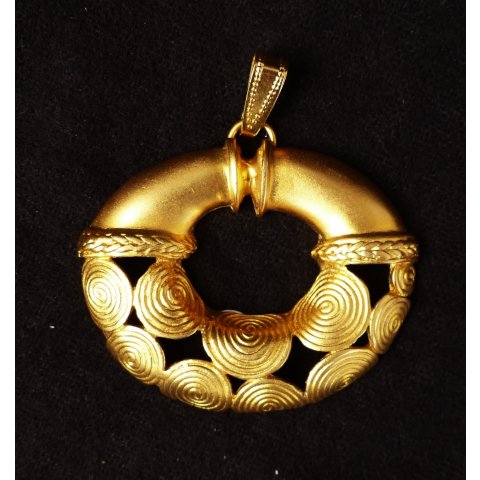 Replik 08 Anh&auml;nger kosmologische Figur Goldmuseum Bogota 40 x 45 mm