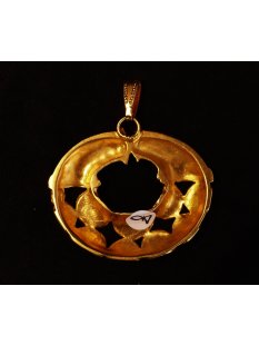 Replik 08 Anh&auml;nger kosmologische Figur Goldmuseum Bogota 40 x 45 mm
