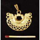 Replik 12 Anh&auml;nger kosmologische Figur Goldmuseum Bogota 30 x 40 mm