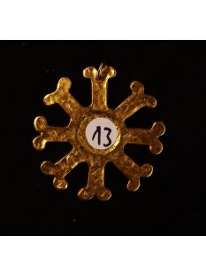 Replik 13 Anh&auml;nger kosmologische Figur Goldmuseum Bogota D: 38 mm