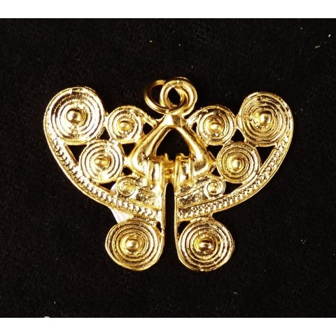 Replik 15 Anh&auml;nger kosmologische Figur Goldmuseum Bogota D: 35 mm