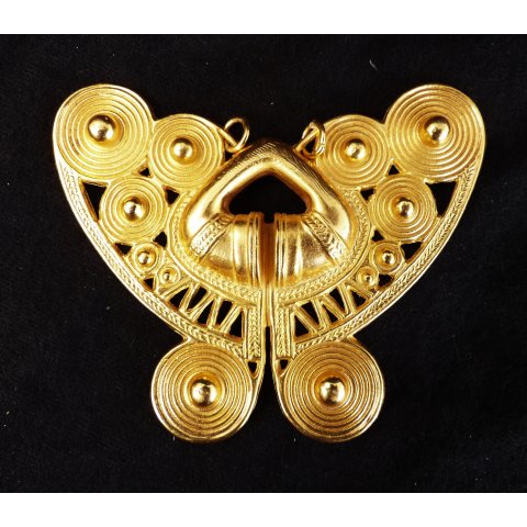 Replik 22 Anh&auml;nger kosmologische Figur Goldmuseum Bogota 80 x 60 mm