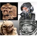 Replik 22 Anh&auml;nger kosmologische Figur Goldmuseum Bogota 80 x 60 mm