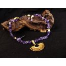 No. 29 Set Kette und Ohrstecker Anh&auml;nger kosmologische Figur Goldmuseum Bogota L: 40 cm