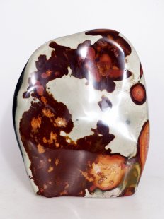 JaS67 Skulptur Freeform polychromer Madagaskar Jaspis 180 mm 1800 g