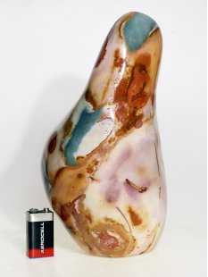 JaS69 Skulptur Freeform polychromer Madagaskar Jaspis 250...