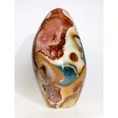JaS69 Skulptur Freeform polychromer Madagaskar Jaspis 250  mm 4455 g