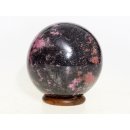 KRh03 Rhodonit Kugel Madagaskar poliert D: 96 mm 1661 g