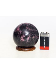 KRh07 Rhodonit Kugel Madagaskar poliert D: 77 mm 709 g