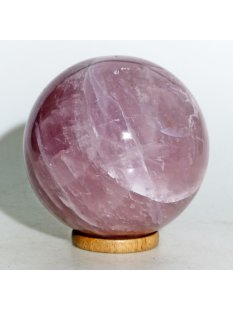 KRQ195 Rosenquarz Kugel mit Stern (Asterismus) poliert D: 110 mm original Madagaskar 2079 g