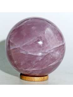 KRQ195 Rosenquarz Kugel mit Stern (Asterismus) poliert D: 110 mm original Madagaskar 2079 g