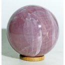 KRQ195 Rosenquarz Kugel mit Stern (Asterismus) poliert D: 110 mm original Madagaskar 2079 g