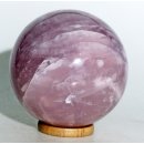 KRQ195 Rosenquarz Kugel mit Stern (Asterismus) poliert D: 110 mm original Madagaskar 2079 g