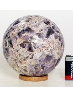 KAme10 Chevron Amethyst Kugel Madagaskar D 115 mm  2320 g