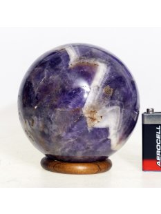 KAme12 Chevron Amethyst Kugel Madagaskar D 92  mm 1164 g