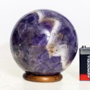 KAme12 Chevron Amethyst Kugel Madagaskar D 92  mm 1164 g