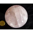 KRQ210 Rosenquarz Kugel poliert D 66  mm original Madagaskar 427  g