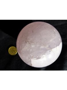 KRQ221 Rosenquarz Kugel poliert D 75  mm original...
