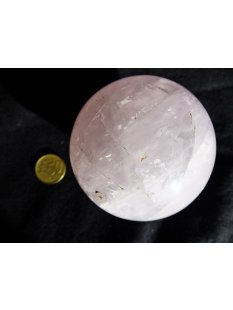 KRQ221 Rosenquarz Kugel poliert D 75  mm original...