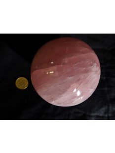 KRQ232 Rosenquarz Kugel 1. Qualit&auml;t poliert D 96  mm...