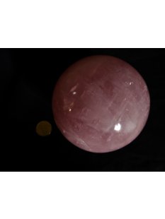 KRQ233 Rosenquarz Kugel 1. Qualit&auml;t poliert D 102...