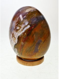 JaEi03 Skulptur Ei polychromer Madagaskar Jaspis 100 mm 845 g