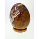 JaEi03 Skulptur Ei polychromer Madagaskar Jaspis 100 mm 845 g