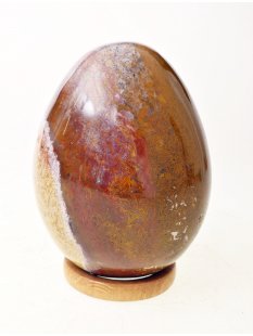 JaEi04 Skulptur Ei polychromer Madagaskar Jaspis 105 mm 942 g