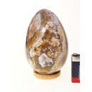 JaEi05 Skulptur Ei polychromer Madagaskar Jaspis 115 mm 1095 g