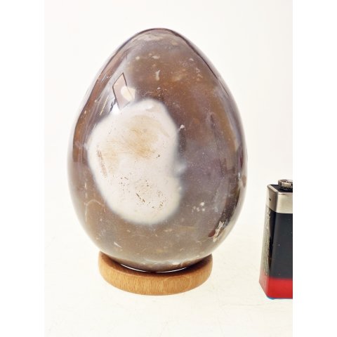 JaEi06 Skulptur Ei polychromer Madagaskar Jaspis 105  mm 917 g