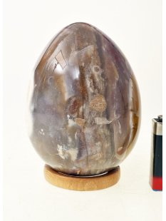 JaEi06 Skulptur Ei polychromer Madagaskar Jaspis 105  mm 917 g