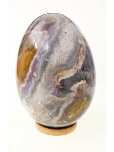 JaEi07 Skulptur Ei polychromer Madagaskar Jaspis 140 mm 1778 g