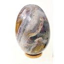 JaEi07 Skulptur Ei polychromer Madagaskar Jaspis 140 mm 1778 g