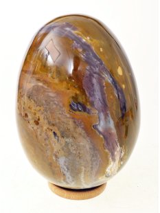JaEi08 Skulptur Ei polychromer Madagaskar Jaspis 150 mm...