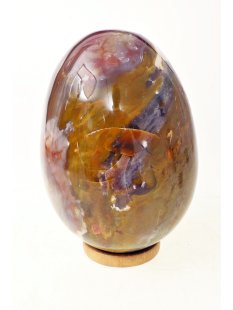 JaEi08 Skulptur Ei polychromer Madagaskar Jaspis 150 mm 2180 g