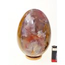 JaEi08 Skulptur Ei polychromer Madagaskar Jaspis 150 mm 2180 g