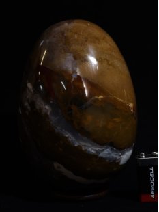 JaEi11 Skulptur Ei polychromer Madagaskar Jaspis L: 180...