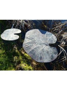 Garten Deko Skulptur Blech Blatt, mattschwarz,...