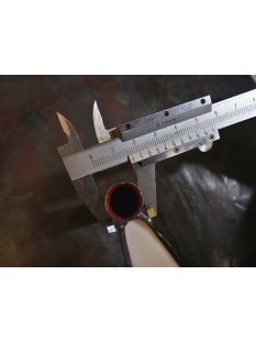 Garten Deko Skulptur Blech Blatt, mattschwarz, gro&szlig;,  auf Stiel steckbar  D: 40 cm