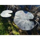 Garten Deko Skulptur Blech Blatt, mattschwarz, gro&szlig;,  auf Stiel steckbar  D: 40 cm