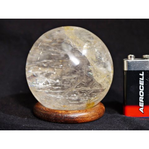 KB15 Bergkristall Heilstein Kugel Madagaskar 445 g; D: 70 mm