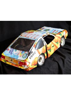 Buick Skyhawk aus gelb blauen Werbedosen M 1:10  L&auml;nge ca. 56 cm