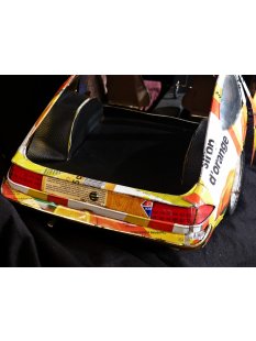 Buick Skyhawk aus gelb blauen Werbedosen M 1:10  L&auml;nge ca. 56 cm