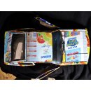 Buick Skyhawk aus gelb blauen Werbedosen M 1:10  L&auml;nge ca. 56 cm