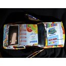 Buick Skyhawk aus gelb blauen Werbedosen M 1:10  L&auml;nge ca. 56 cm