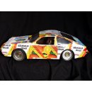 Buick Skyhawk aus gelb blauen Werbedosen M 1:10  L&auml;nge ca. 56 cm