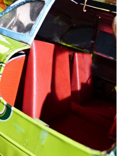 Mercedes Benz 300 SL Fl&uuml;gelt&uuml;rer gr&uuml;ne Dosen M 1:10  L ca. 50 cm