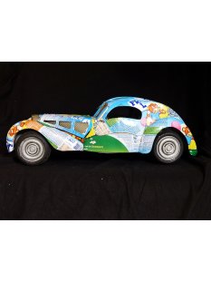 Bugatti Atlantic blaue Werbe Dosen M 1:10  L ca. 50 cm